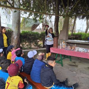 Visita de I° primaria a Fundo La Querencia en Lurin